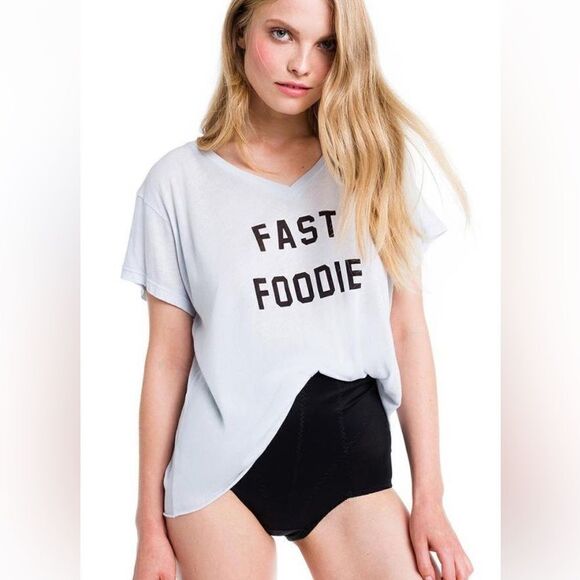 🦊Wild fox Wild fox Romeo V-Neck relaxed tee in super soft tissue jersey. Sz-Xxs - Picture 1 of 6